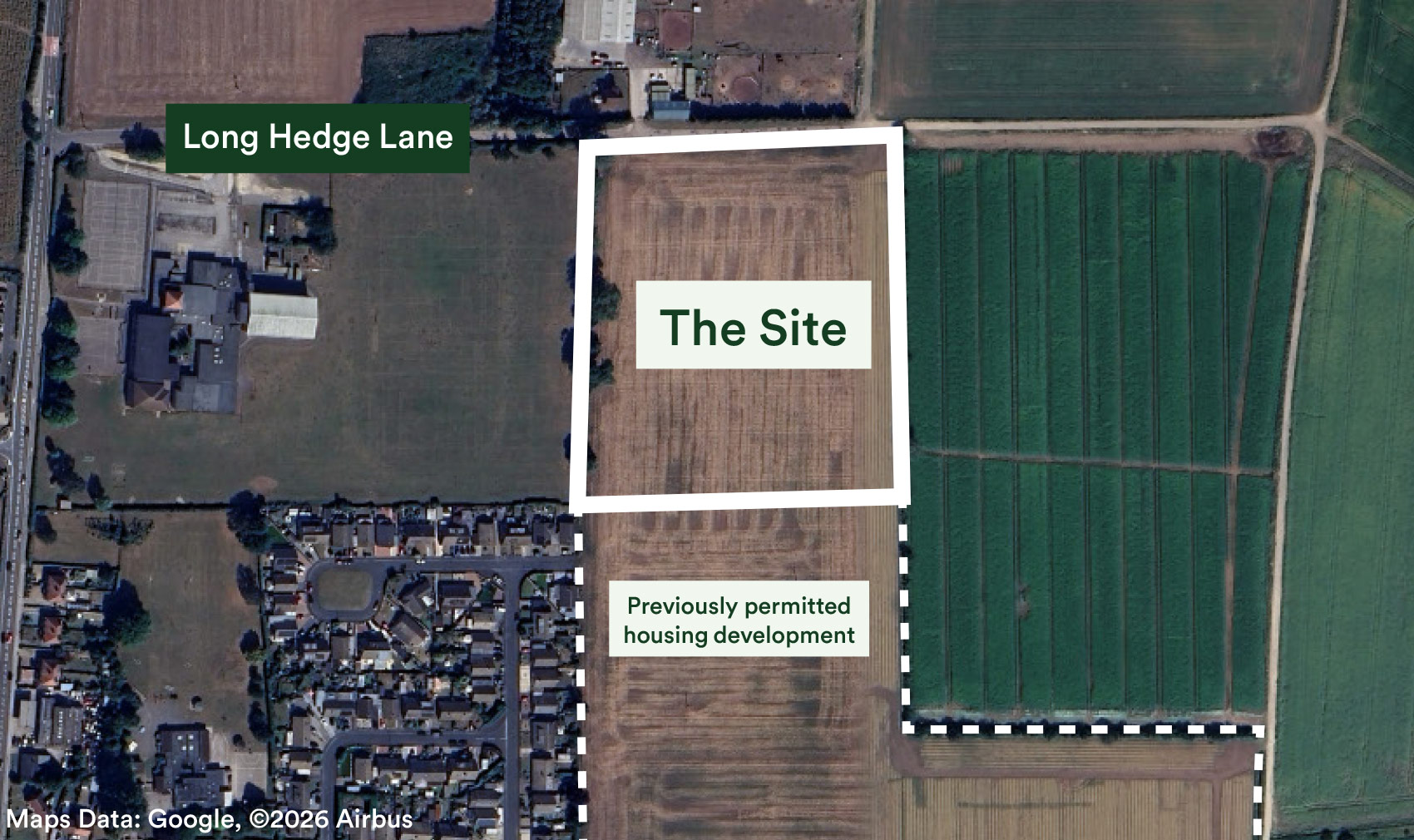 aerial photograph of the site