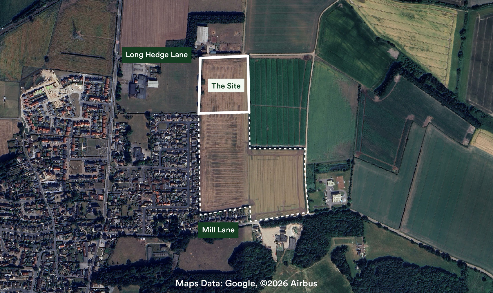 aerial photograph of the overall site