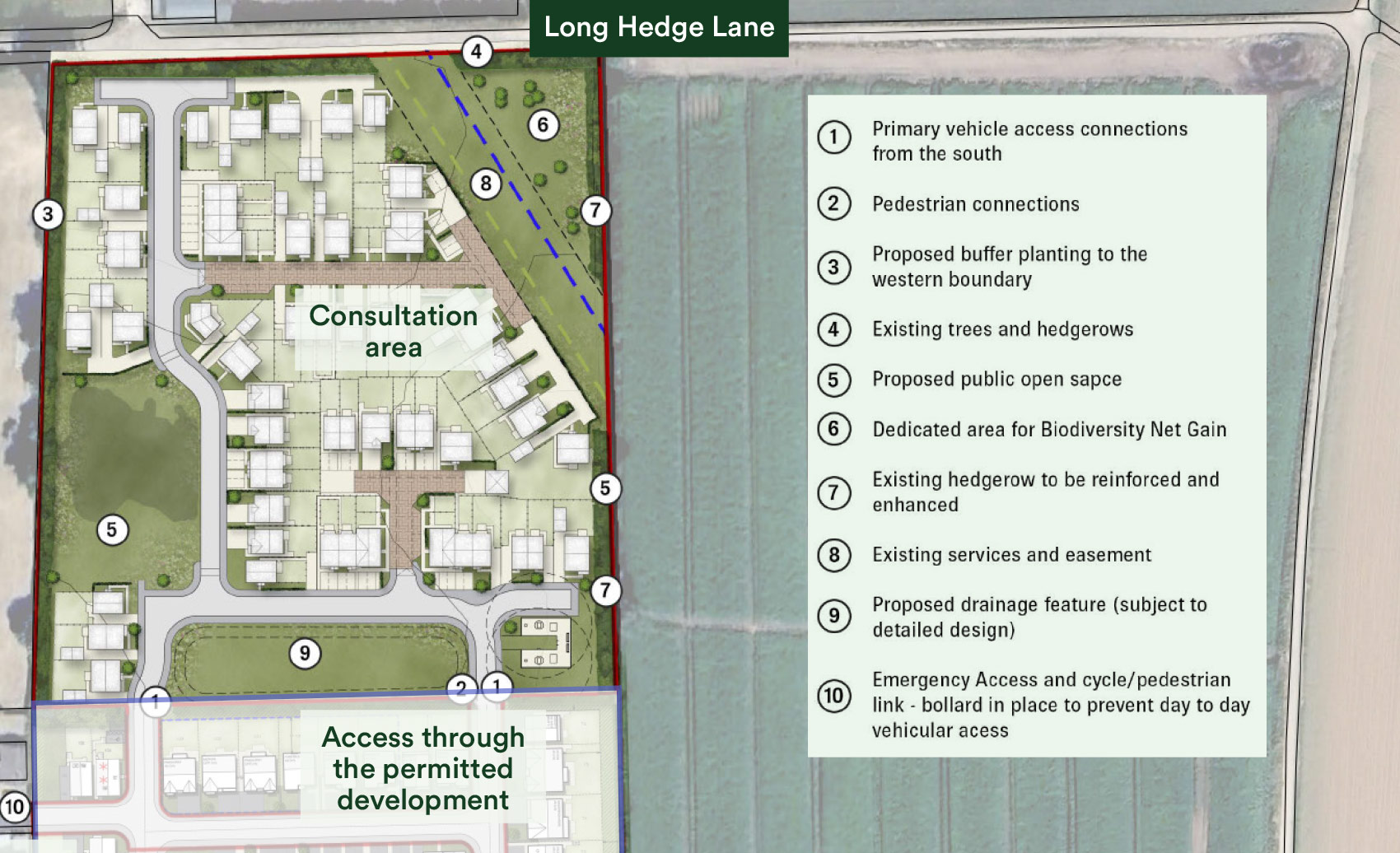 masterplan of the site